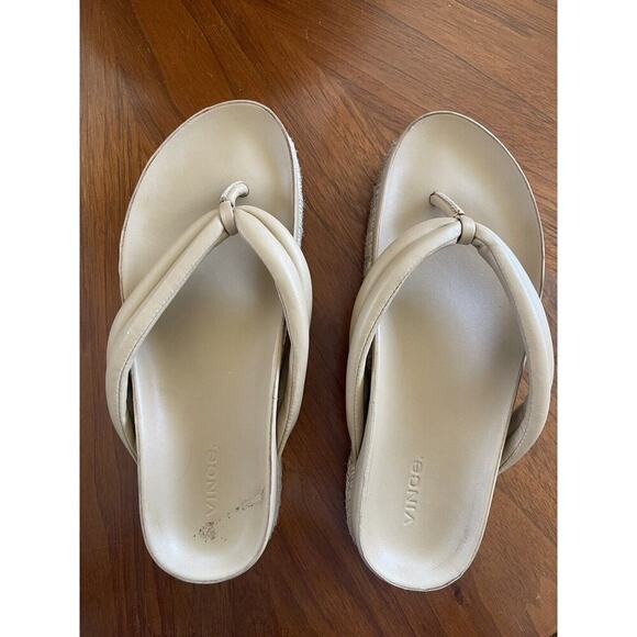 VINCE Forest Platfrom Size 8 Leather Sandal Tan Leather - Picture 5 of 7